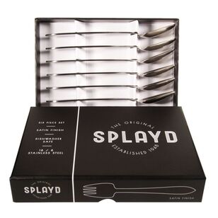 Splayds 6-Piece Fork Set Satin