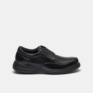 Hush Puppies Men's Tristan Traditional Lace Up Leather Shoes Black