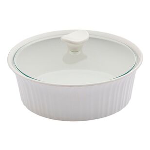Corningware 2.35L Round Casserole Pot French White