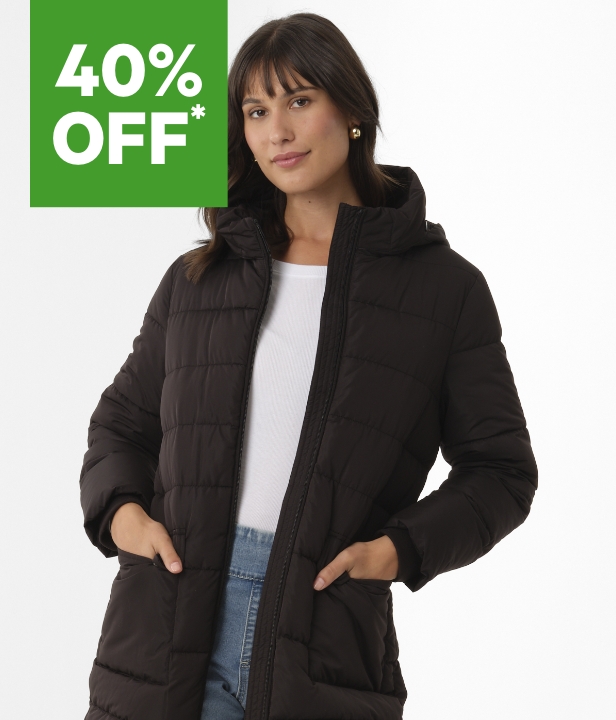 40% Off All Women's Coats & Jackets