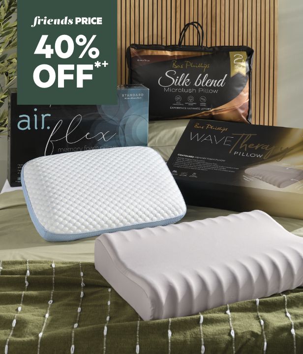 40% Off Full Priced Pillows