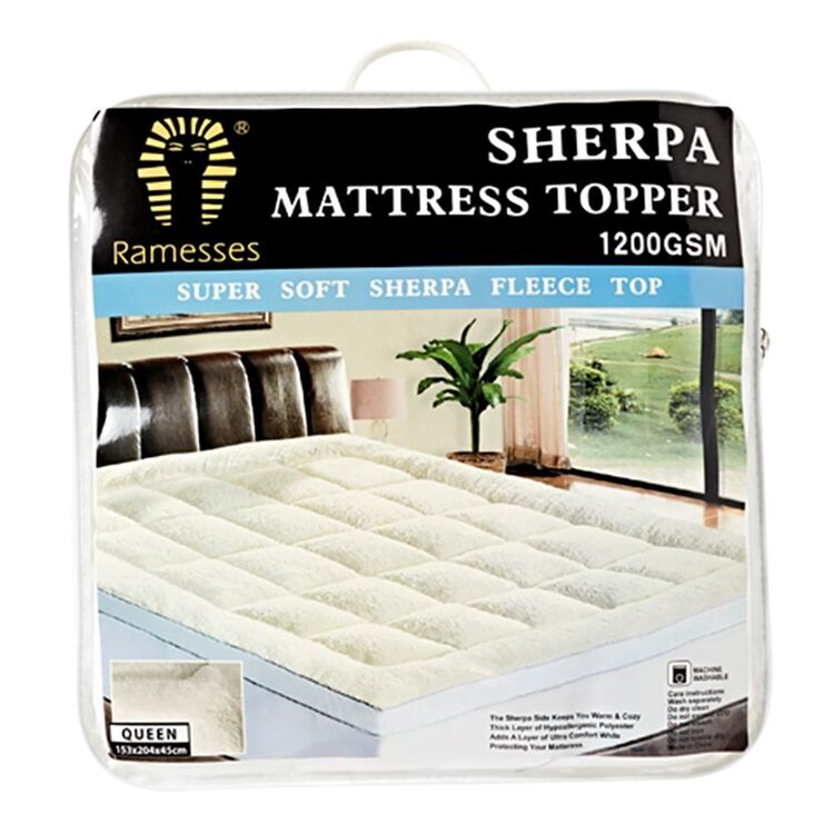 Ramesses Sherpa Mattress Topper Double Bed