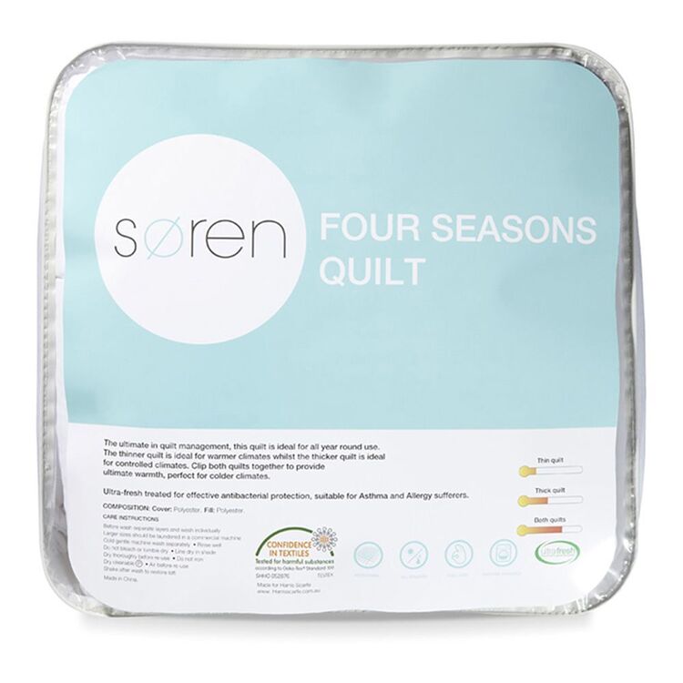 Soren Four Seasons Quilt Queen Bed Queen