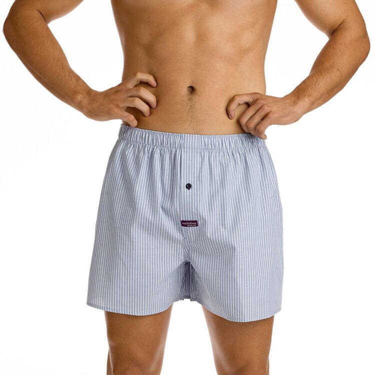 Mitch Dowd Mini Pin Stripe Boxer Men's Underwear Light Navy & White