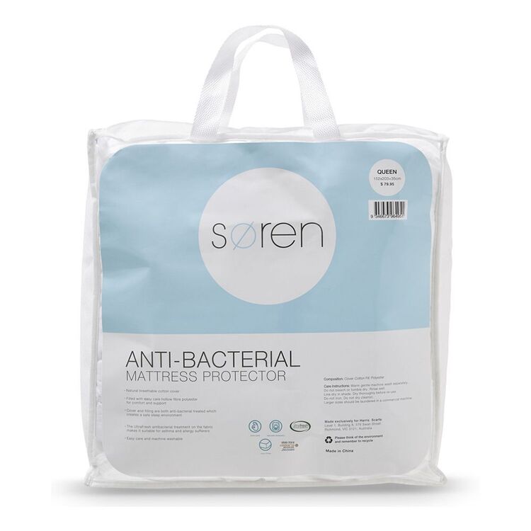 Soren Anti-Bacterial Mattress Protector Single Bed Single