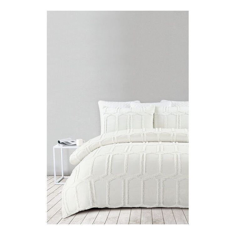 Shaynna Blaze Tannum Cotton Jacquard Quilt Cover Set Super King Bed