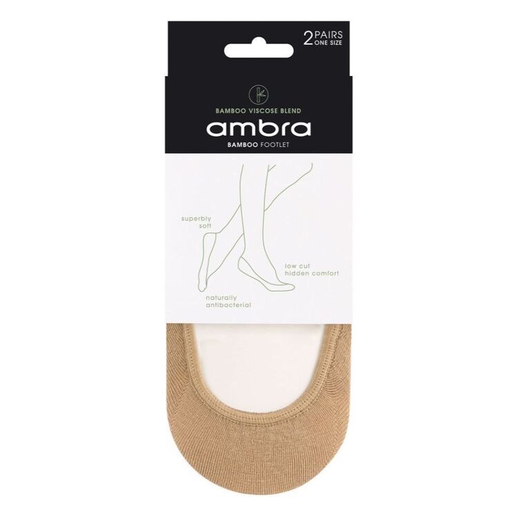 Ambra Bamboo Ecostyle Footlet 2 Pack