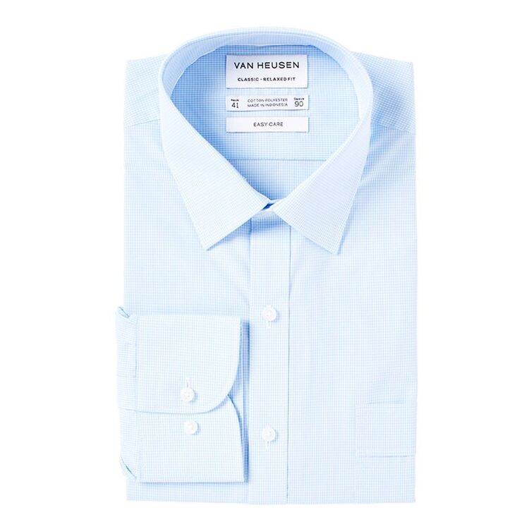 Van Heusen Men's Long Sleeve Check Classic Fit Shirt