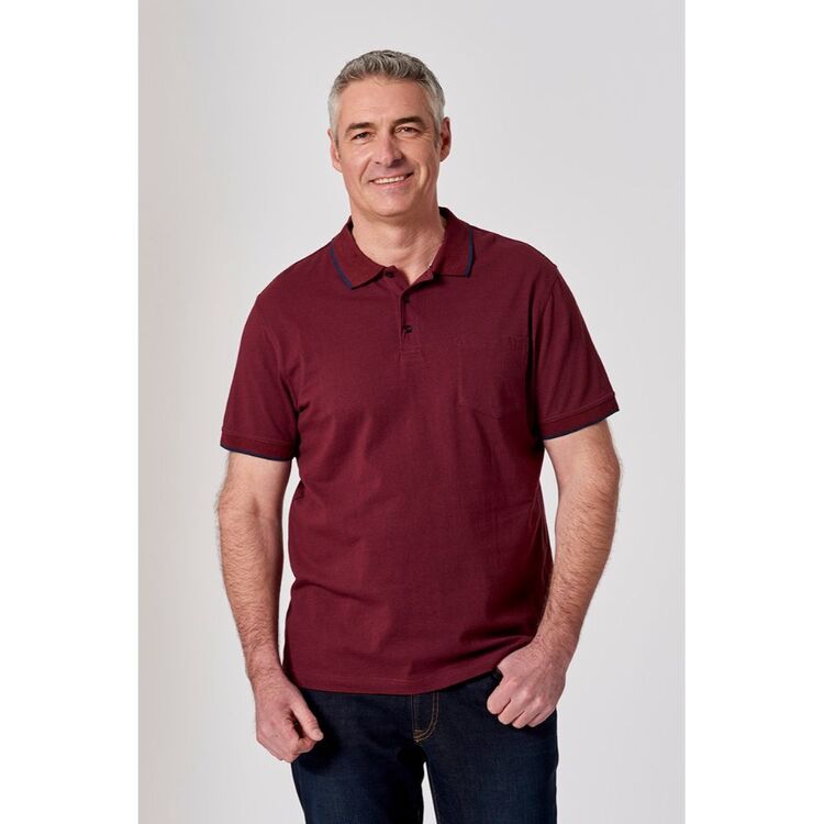 Bronson Casual Mens Fitzroy Print Jersey Polo