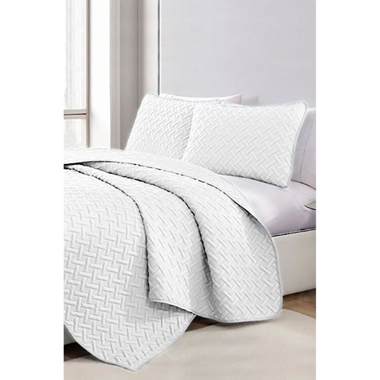 Ramesses 3-Piece Chic Embossed Comforter Set King Bed