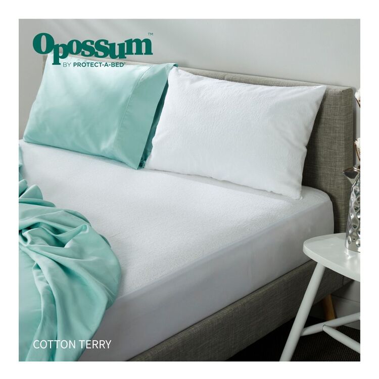 Opossum by Protect-A-Bed Cotton Terry Waterproof Pillow Protector European European