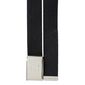 U.S. Polo Assn. Solid Canvas Belt with Plate Buckle Black