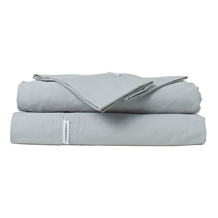 Gainsborough 250 Thread Count Washed Cotton Sheet Set Queen Bed