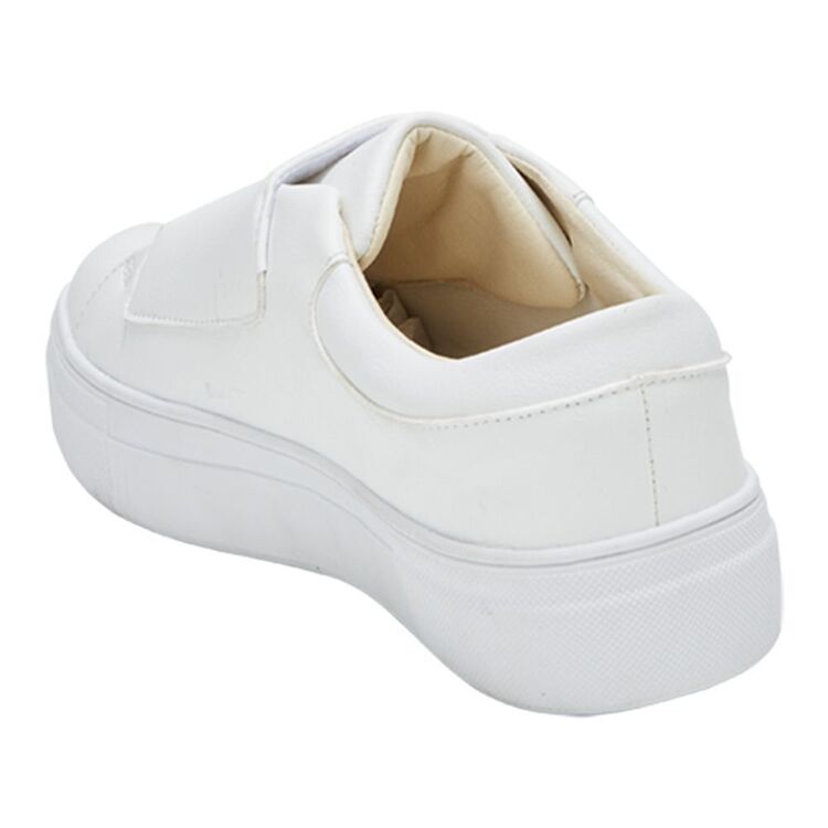 Khoko Teddy Women's Wide Strap Sneaker White