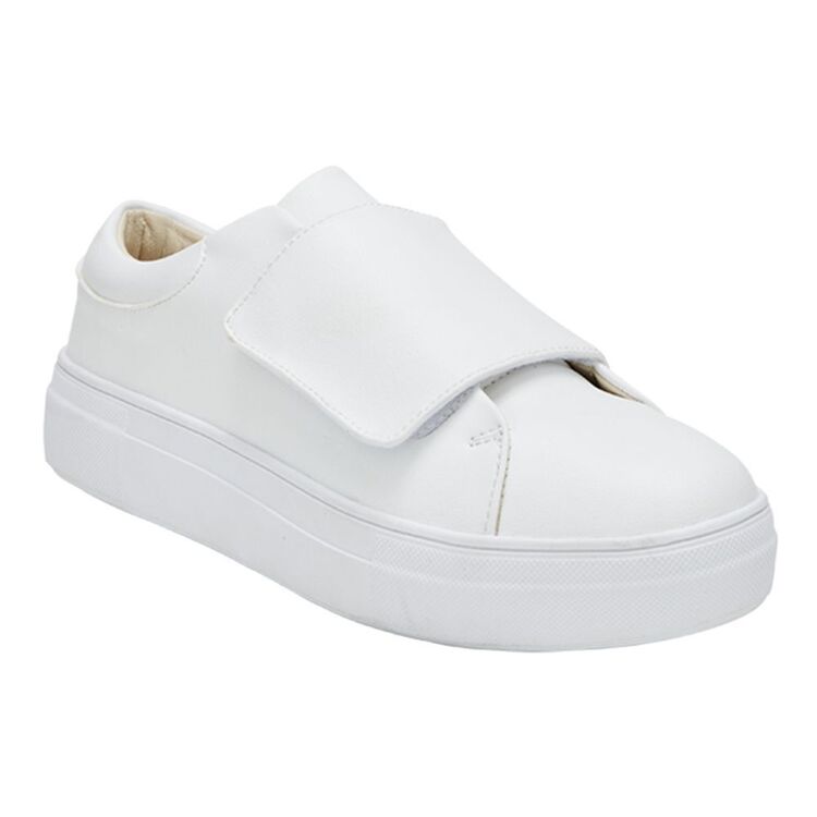 Khoko Teddy Women's Wide Strap Sneaker White