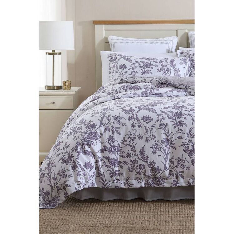 Laura Ashley Delila Cotton Quilt Cover Set Double Bed