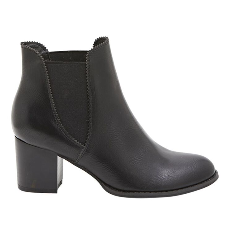 Isabella Brown Sofia Side Gusset Block Heel Boots