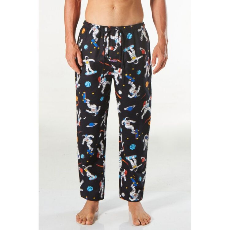Mitch Dowd Space Sports Flannel Sleep Pants Men's Sleepwear