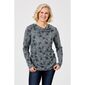 Savannah Printed Cosy Top with Cowl Neck