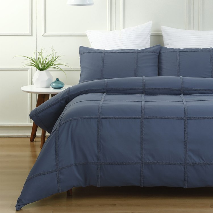 Phase 2 Pennington Tufted Emboirded Quilt Cover Set Queen Bed