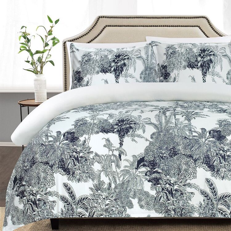 Jane Lamerton Kala 300 Thread Count Cotton Sateen Quilt Cover Set King Bed