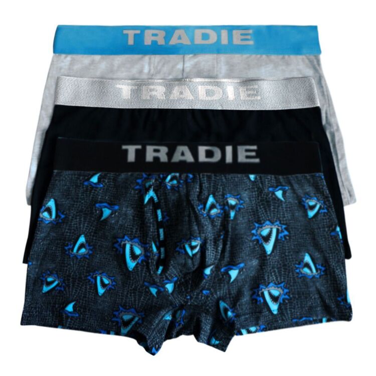 Tradie Black Fly Front Trunk 3 Pack