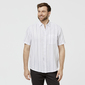 JC Lanyon Joshua Linen Cotton Short Sleeve Shirt White & Stripe