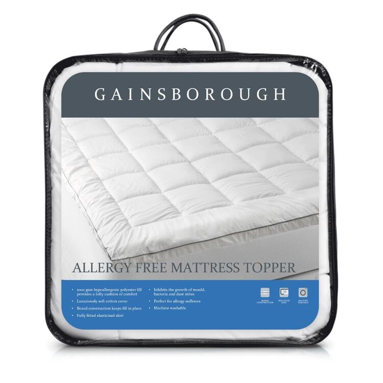 Gainsborough 1000 GSM Allergy Free Mattress Topper Queen Bed Queen