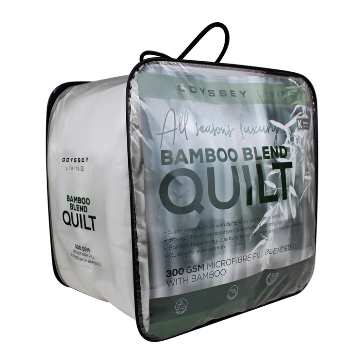 Odyssey Living ODYSSEY LIV BAMBOO BLEND QUIL, WHITE, QB