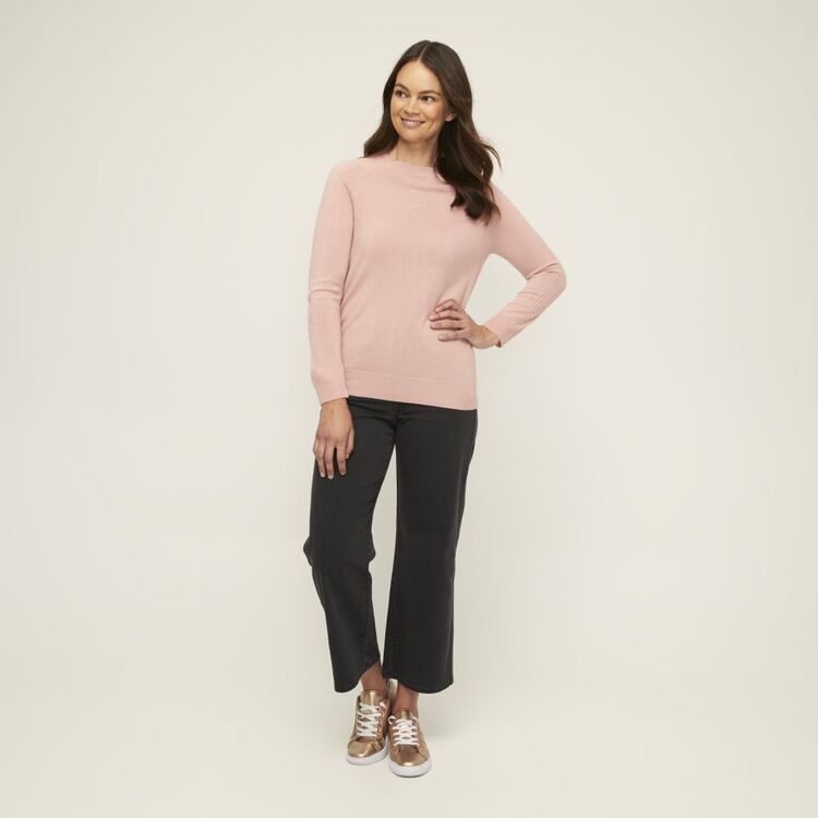 Savannah Soft Touch Jumper with Sleeve Detail