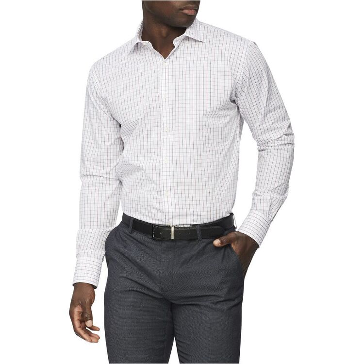 Van Heusen Tailored Fit Check Long Sleeve Shirt