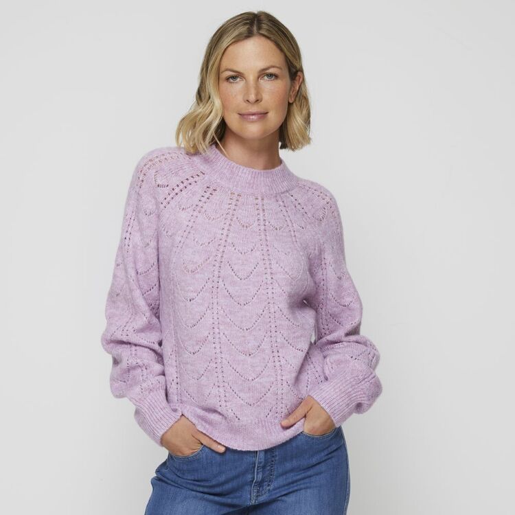 Leona Edmiston Funnel Neck Cable Sweater