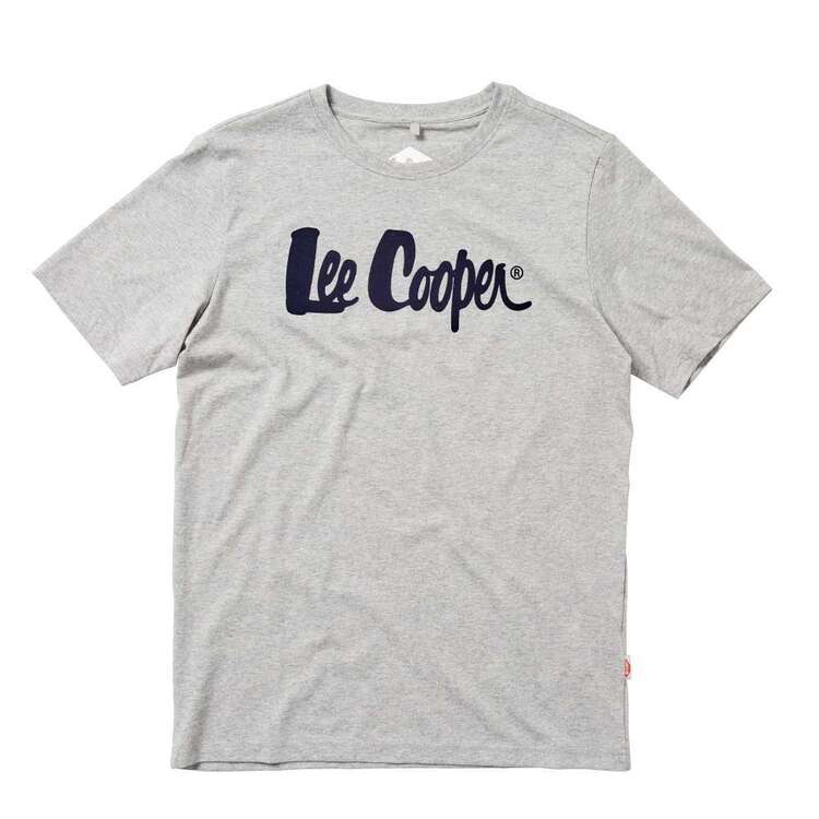 Lee Cooper Cotton Jersey Short Sleeve Flock Logo Tee
