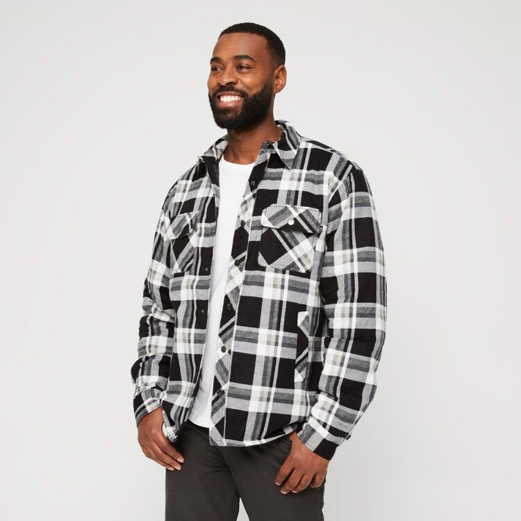 Bronson Casual Orbost Flannel Jacket with Quilted Lining