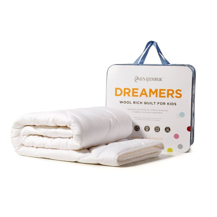 MiniJumbuk Dreamers Kids Wool Rich Quilt Single Bed