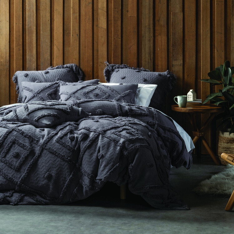 Linen House Adalyn Cotton Quilt Cover Set Queen Bed