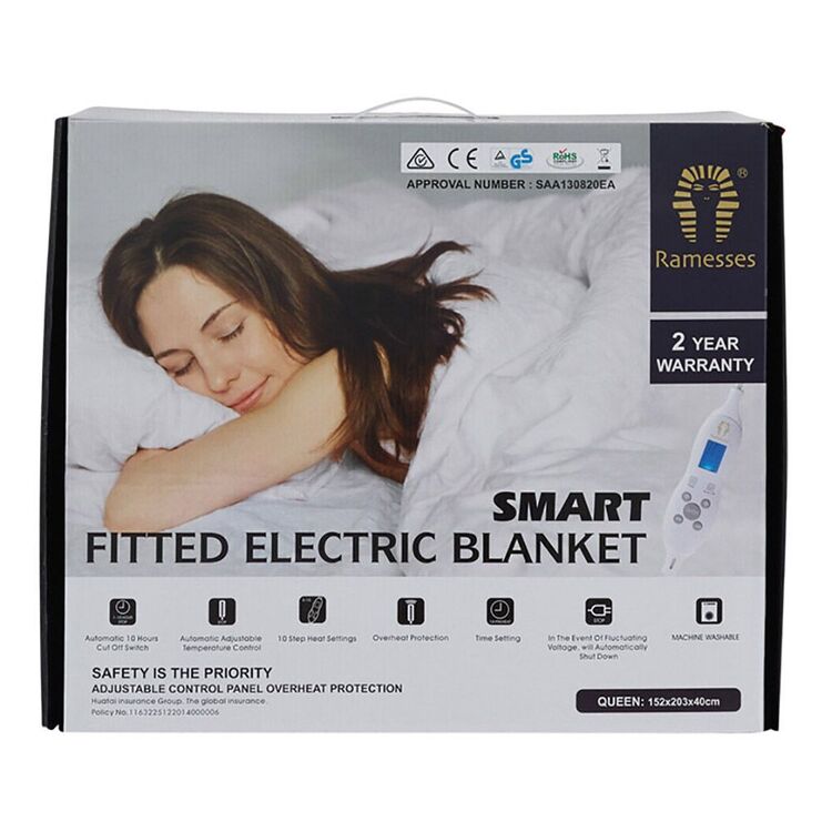 Ramesses Fitted Electric Blanket Queen Bed