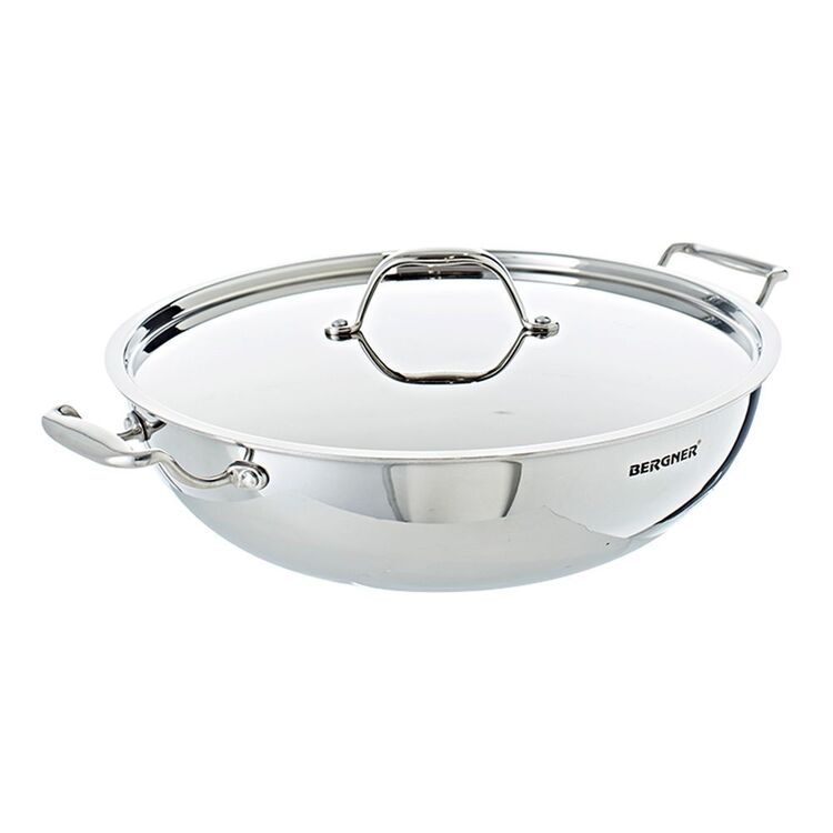 Bergner Argent Stainless Steel Induction Wok 32cm