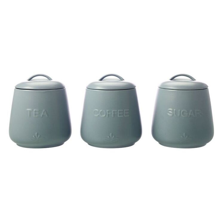 Casa Domani Moderna Canister Set of 3 Gift Boxed 600mL Blue