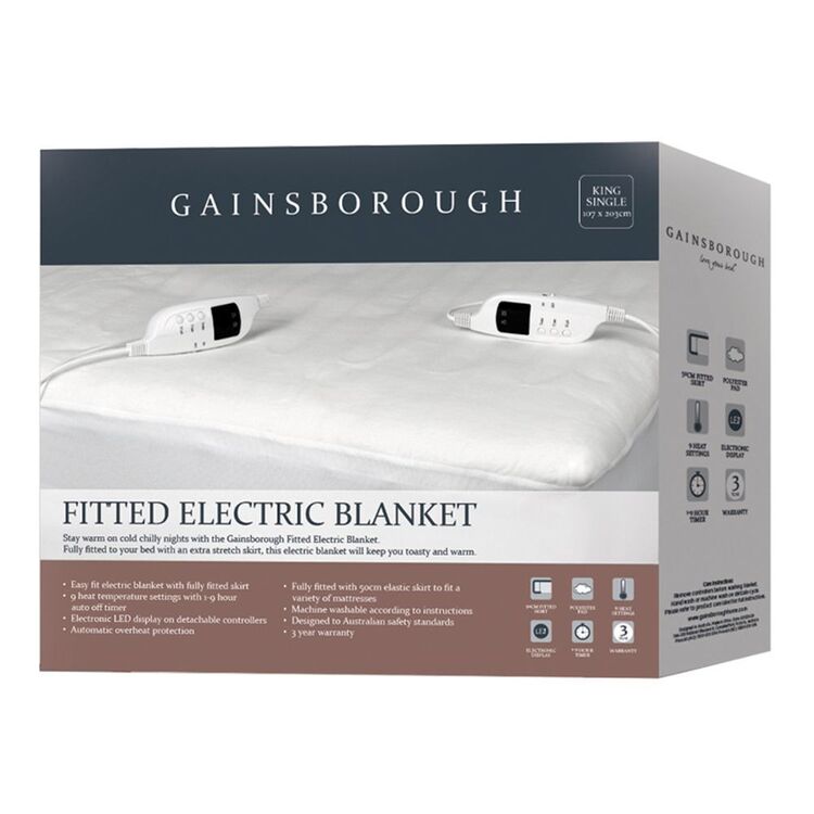 Gainsborough Fitted Electric Blanket, Heated Blanket For King Size Bed