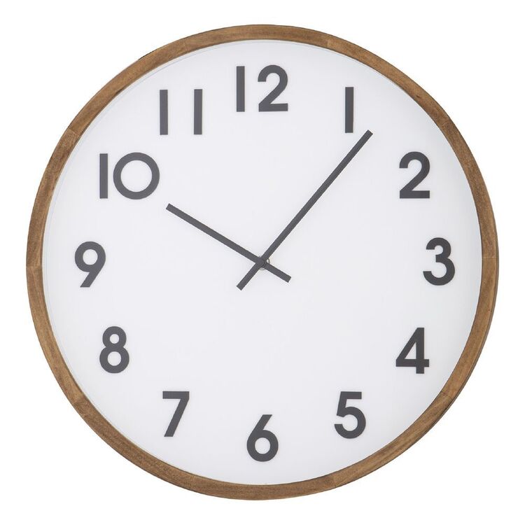 Amalfi Leonard Wall Clock Brown/White/Black 41.5x5.5x41.5cm