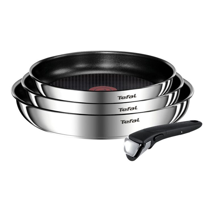 Tefal Ingenio Emotion Induction Stainless Steel 4-Piece Frypan Set