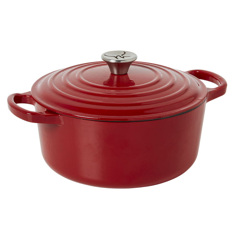S&N by Miguel Maestre Cast Iron Casserole 24cm Red Gloss