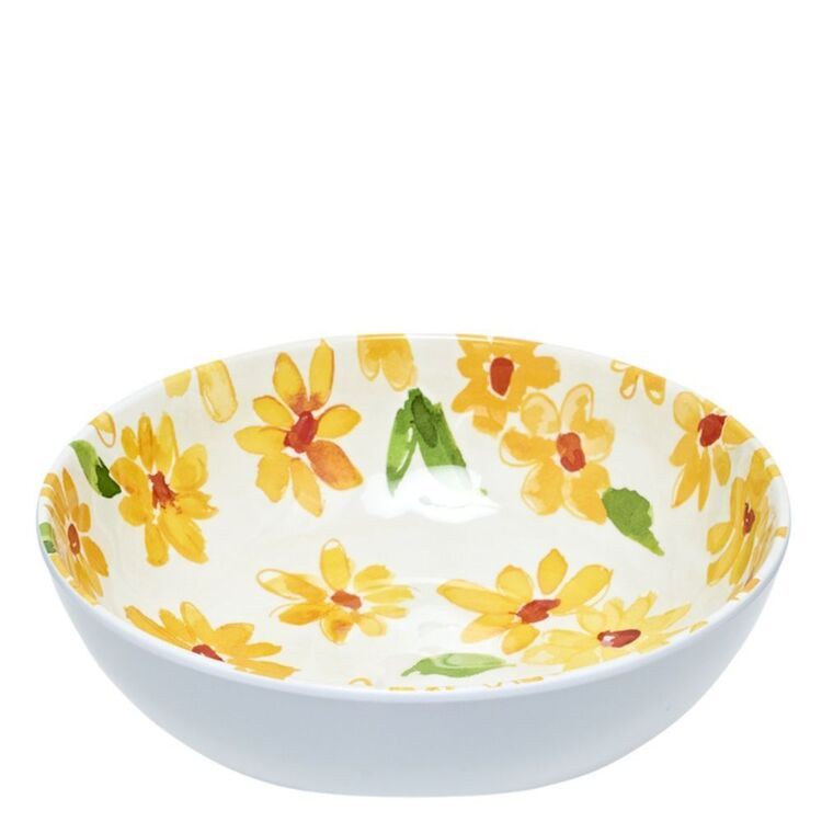 Soren Fields of Flowers Cereal Bowl Yellow