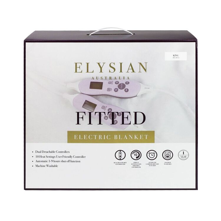 Elysian Fitted Electric Blanket with 9 Settings King Bed FKELB13-K