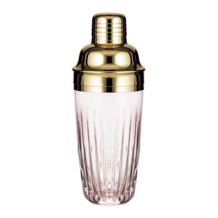 Davis And Waddell DAVIS AND WADELL Taste Opaline Cocktail Shaker Pink/Gold850ml

