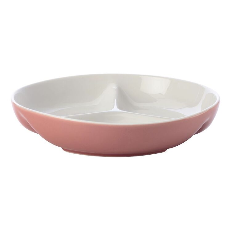 MAXWELL & WILLIAMS MEZZE DIVIDED PLATTER 23CM CORAL GIFT BOXED
