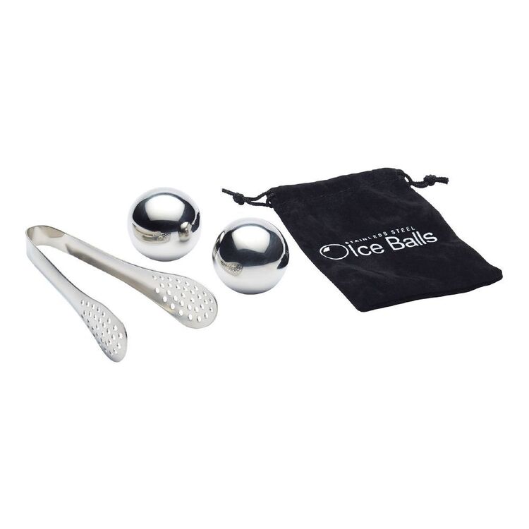 BARCRAFT Ice Ball 3pc Stainless Steel Set
