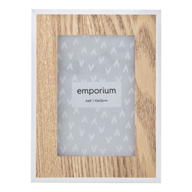 Emporium Bassike 4 x 6" Photo Frame 20 x 4 x 15 cm Natural