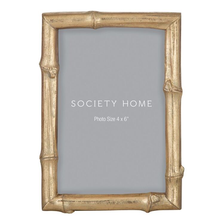 Society Home Emmeline 4 x 6" Photo Frame 12.5 x 19 cm Gold